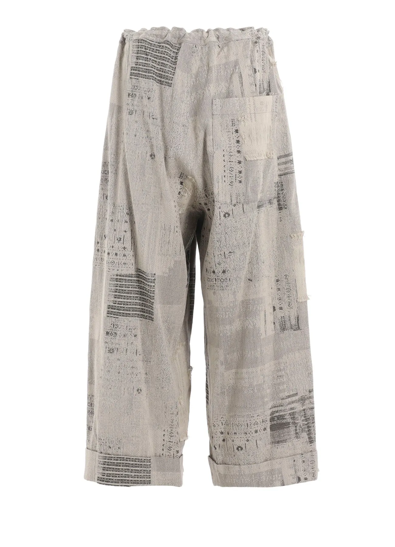 PATCHWORK JQ FRONT TUCKED PANTS sold by Yohji Yamamoto product image thumbnail 3