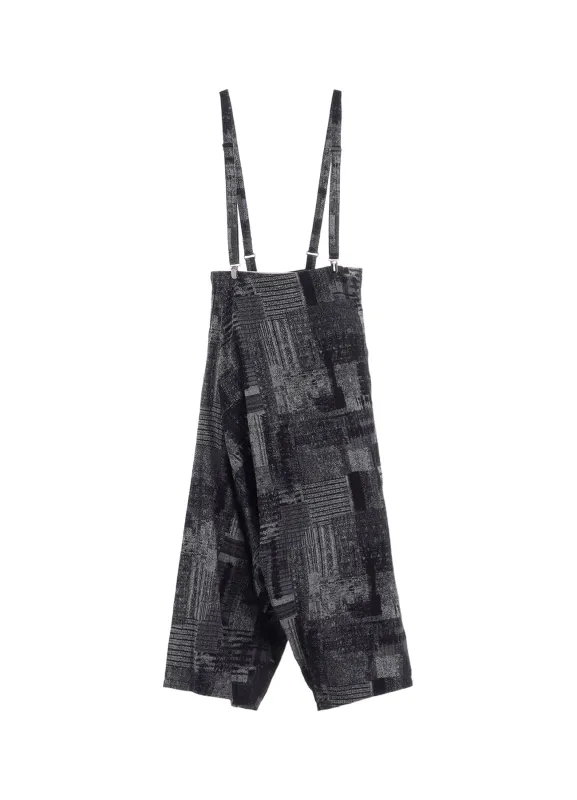 PATCHWORK JACQUARD LONG SAROUEL PANTS sold by Yohji Yamamoto