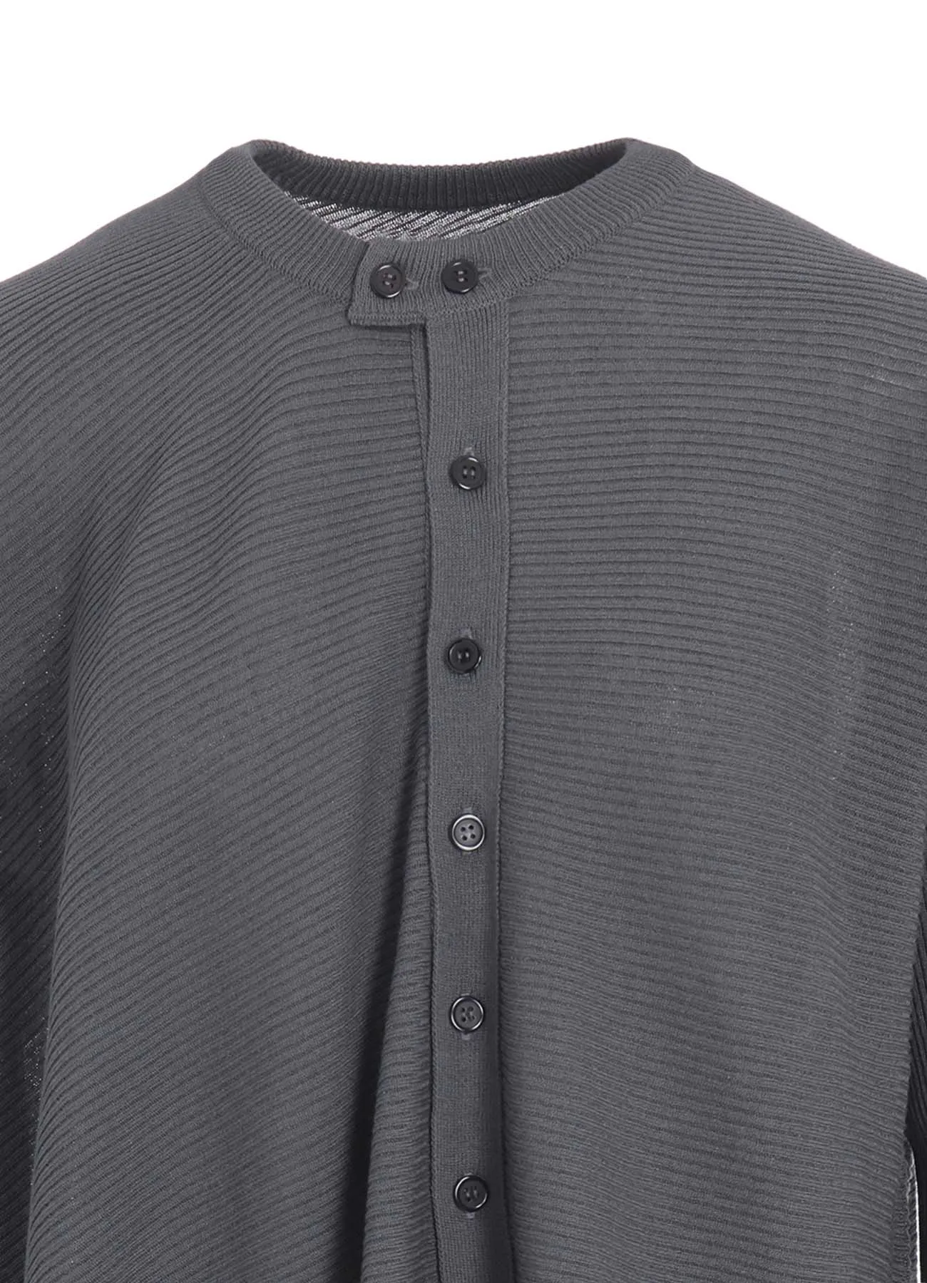 RIBBED ASYMMETERIC CARDIGAN sold by Yohji Yamamoto product image thumbnail 5