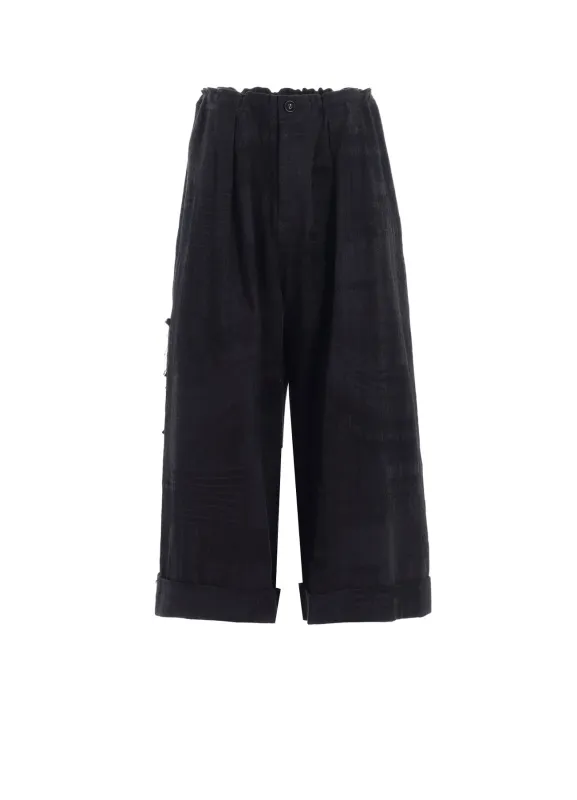 PATCHWORK JQ FRONT TUCKED PANTS sold by Yohji Yamamoto