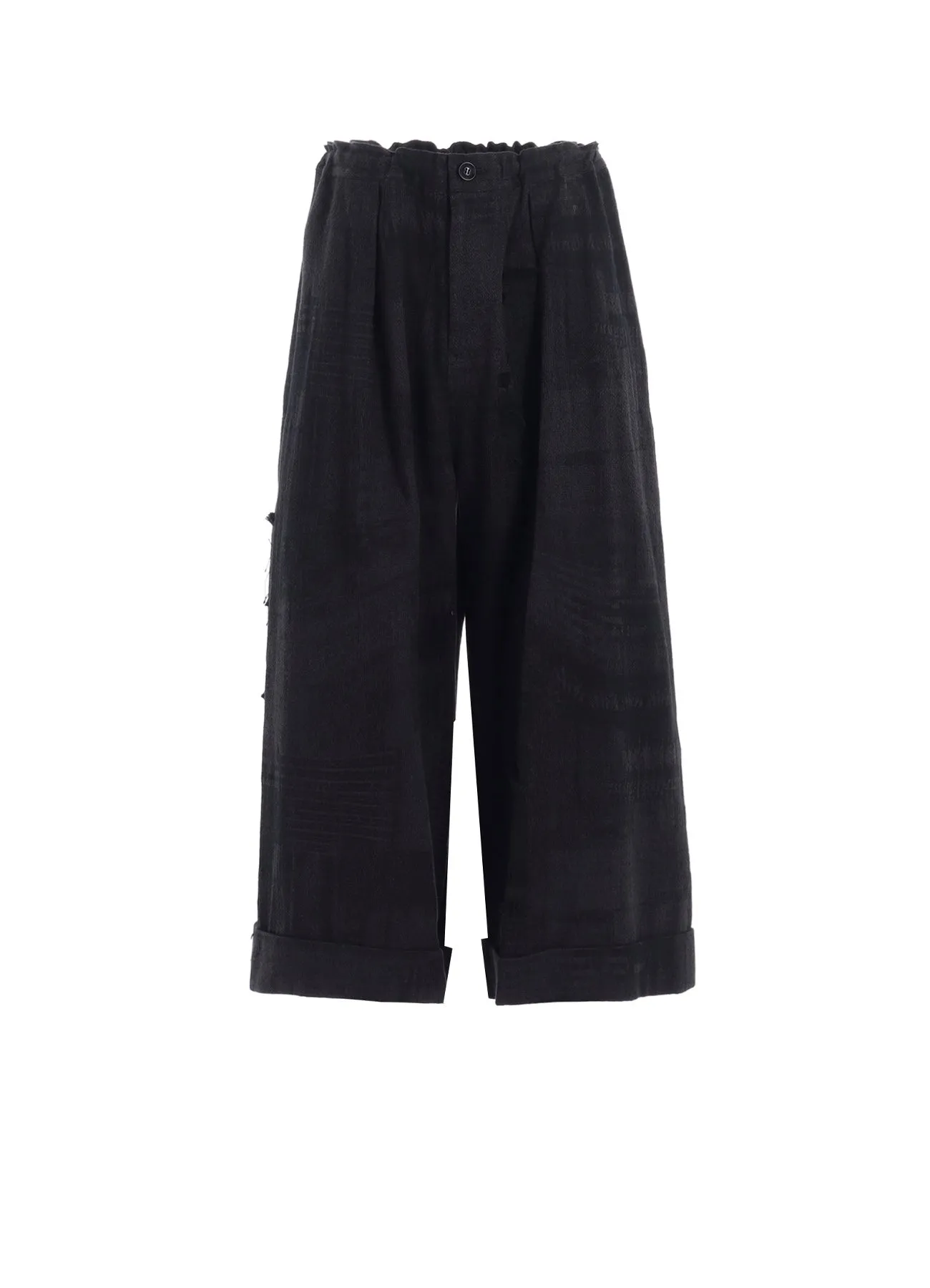 PATCHWORK JQ FRONT TUCKED PANTS sold by Yohji Yamamoto