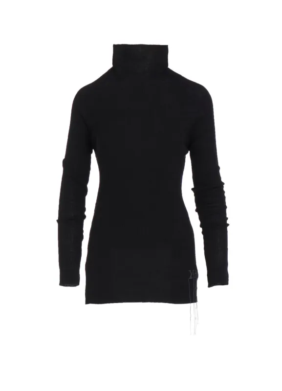 RIBBED HIGH NECK KNIT sold by Yohji Yamamoto
