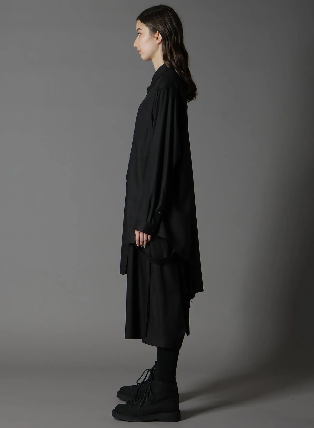 TR VIYELLA CAPE DOCKING SHIRT sold by Yohji Yamamoto product image thumbnail 3