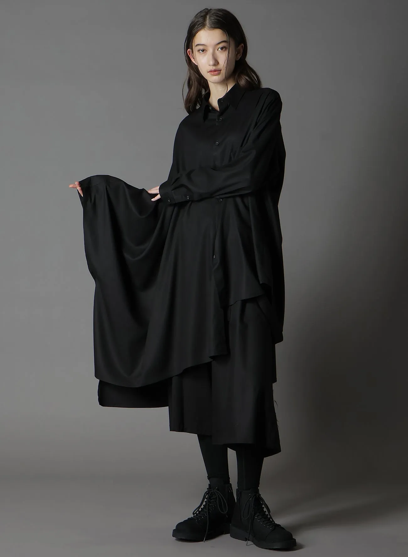 TR VIYELLA CAPE DOCKING SHIRT sold by Yohji Yamamoto product image thumbnail 2