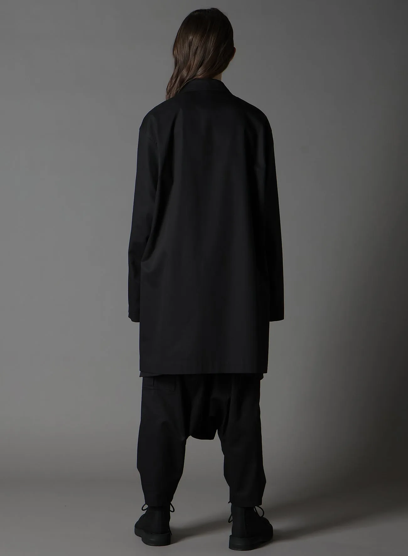 COTTON GABARDINE SHIRT JACKET sold by Yohji Yamamoto product image thumbnail 4