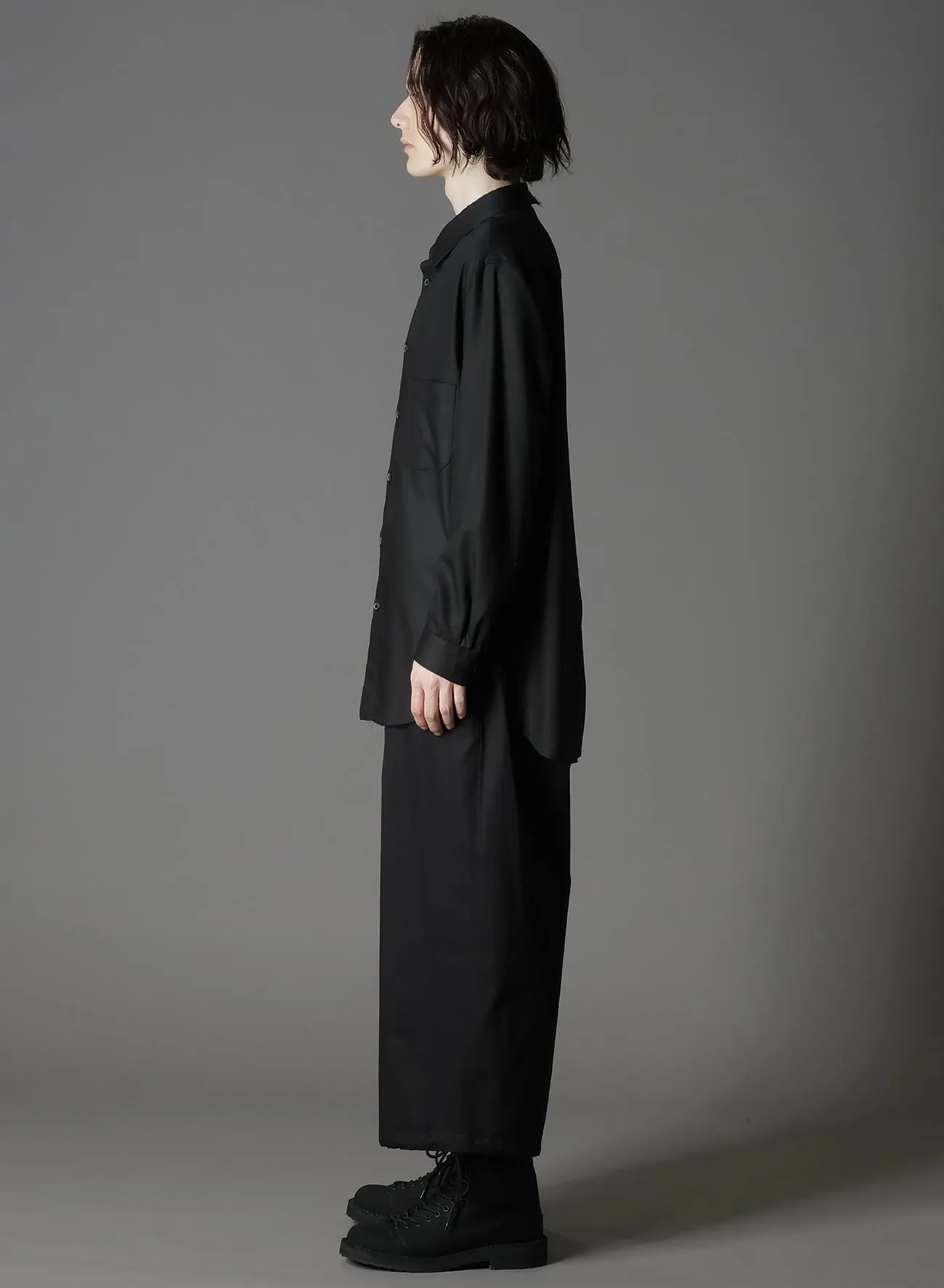 TR VIYELLA ONE SIDED COLLAR SHIRT sold by Yohji Yamamoto product image thumbnail 3