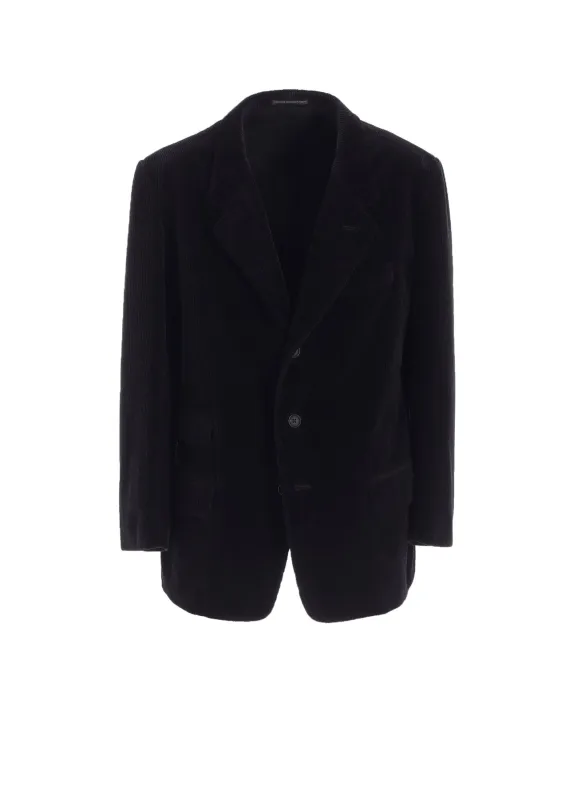 3-BUTTON JACKET WITH CORDUROY sold by Yohji Yamamoto