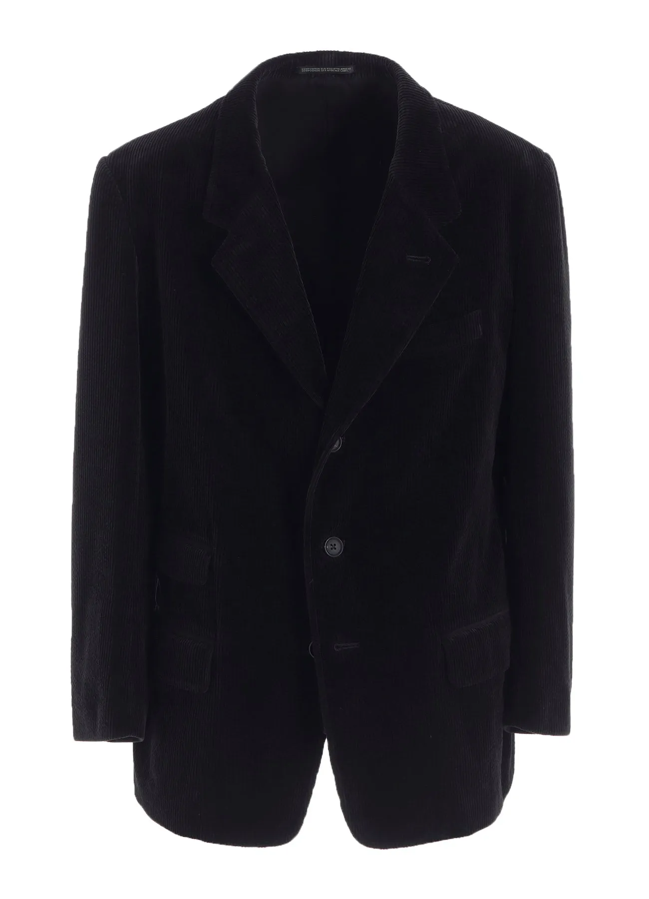 3-BUTTON JACKET WITH CORDUROY sold by Yohji Yamamoto product image thumbnail 2