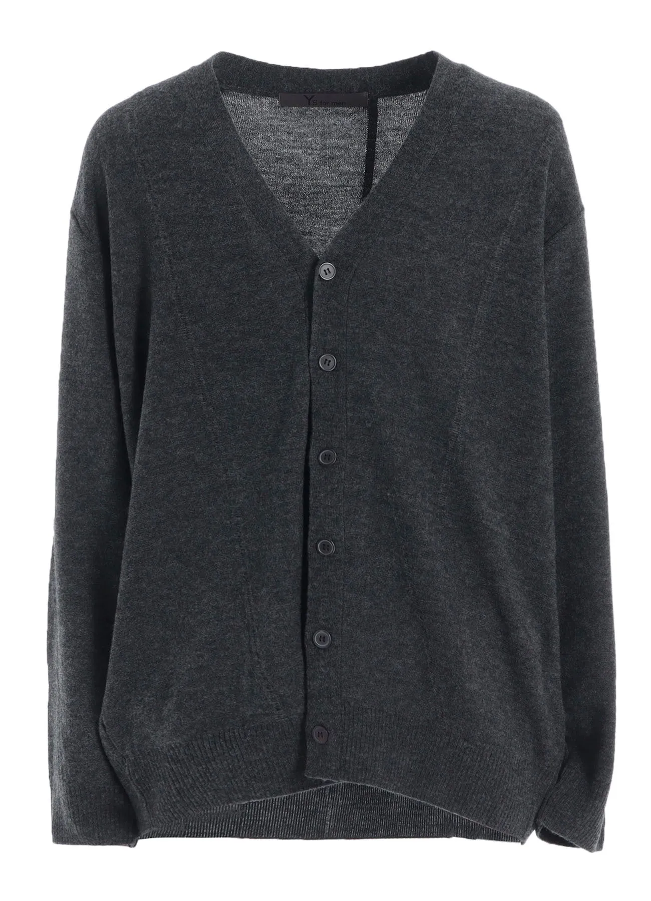 V-NECK CARDIGAN WITH PANEL DESIGN sold by Yohji Yamamoto product image thumbnail 2