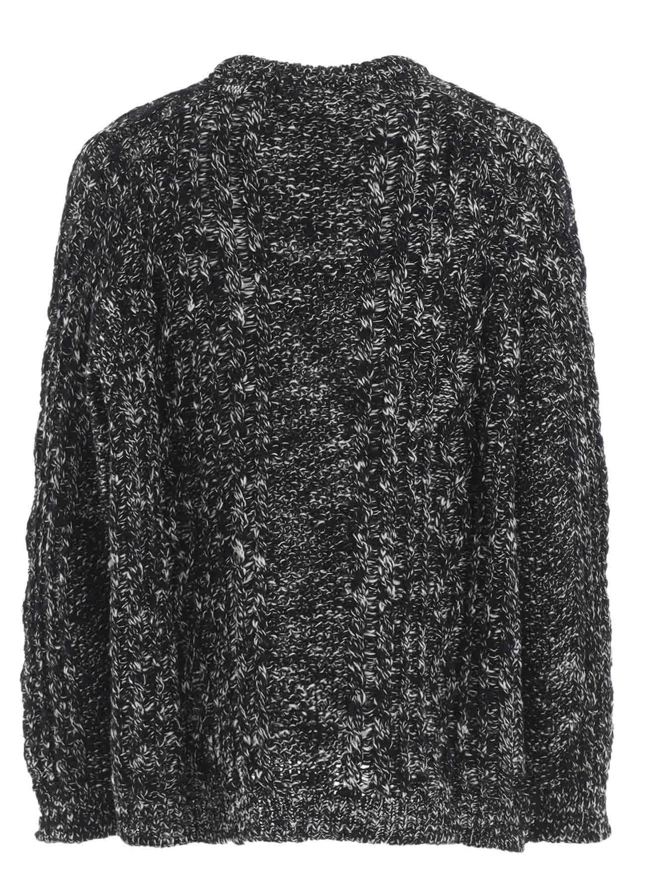 ARAN KNIT ROUND NECK PULLOVER sold by Yohji Yamamoto product image thumbnail 3