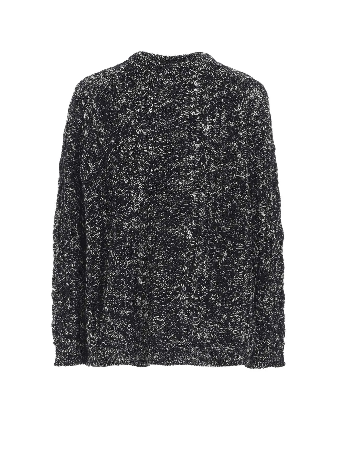ARAN KNIT ROUND NECK PULLOVER sold by Yohji Yamamoto