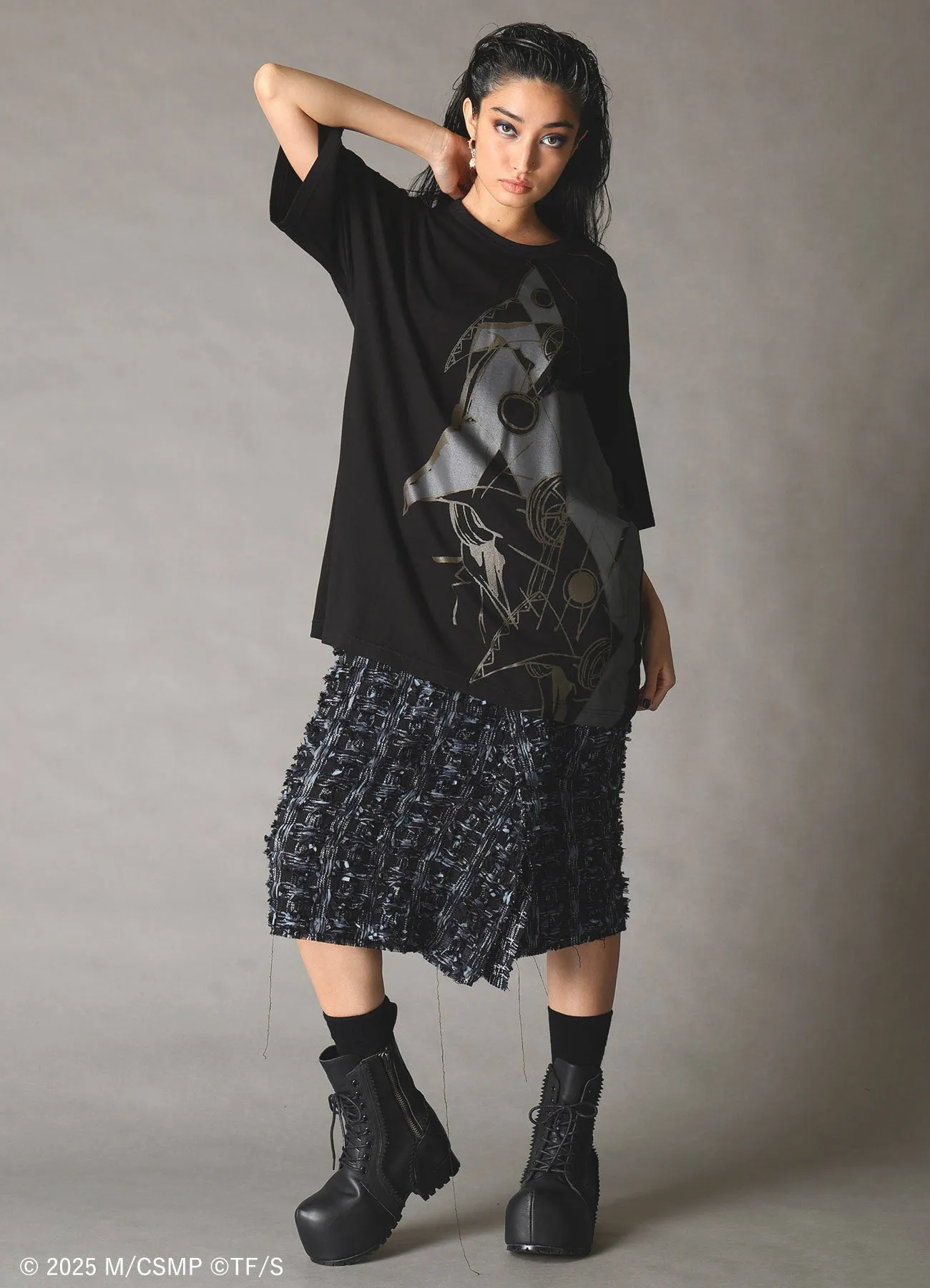 【Pre-Order】Ground Y×CHAINSAW MAN Collaborate Collection VIOLENCE FIEND T-SHIRT【Shipping sequentially from late February 2026】 sold by Yohji Yamamoto product image thumbnail 2