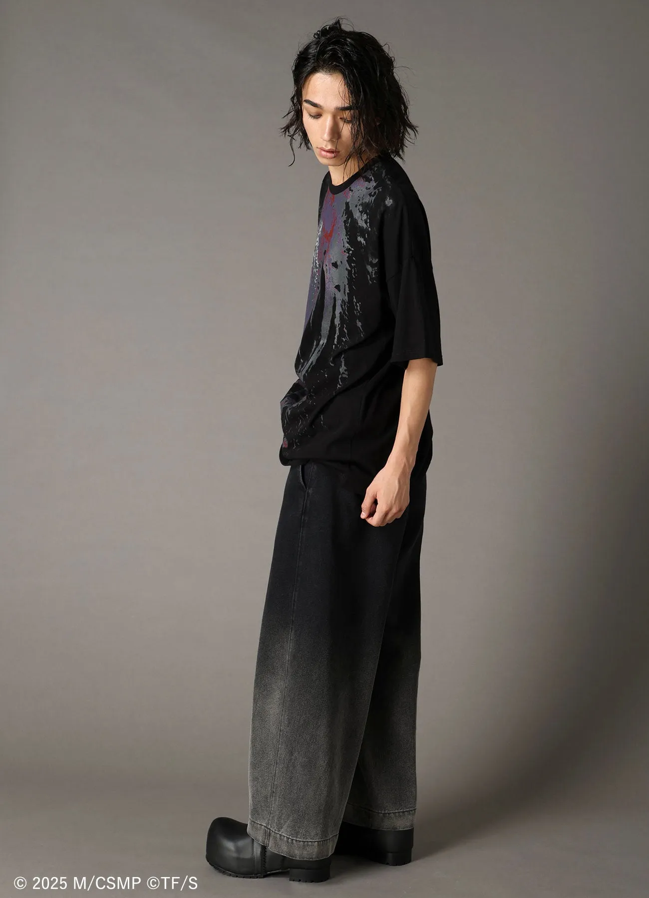 【Pre-Order】Ground Y×CHAINSAW MAN Collaborate Collection TYPHOON DEVIL T-SHIRT【Shipping sequentially from late February 2026】 sold by Yohji Yamamoto product image thumbnail 3