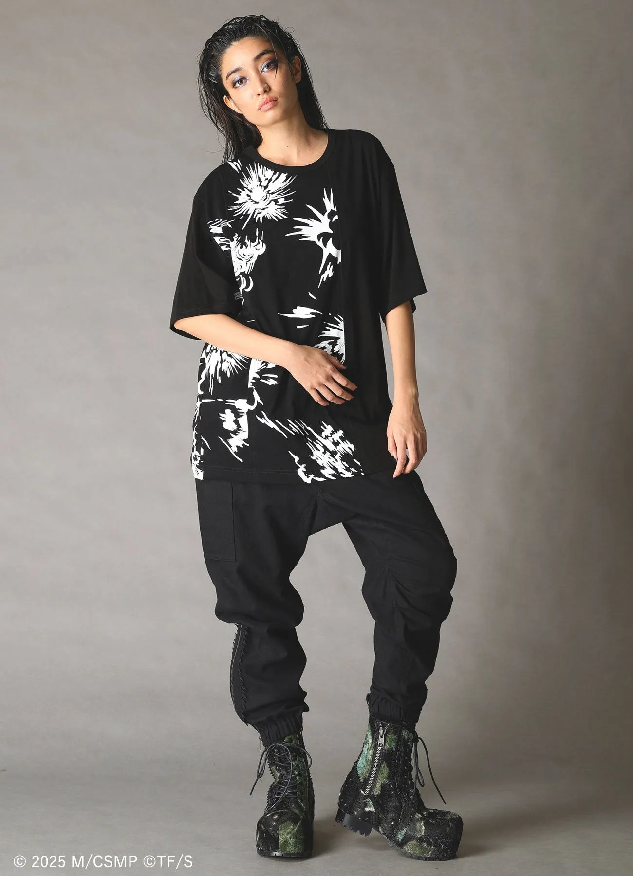 【Pre-Order】Ground Y×CHAINSAW MAN Collaborate Collection EXPLOSION GRAPHIC T-SHIRT【Shipping sequentially from late February 2026】 sold by Yohji Yamamoto product image thumbnail 2