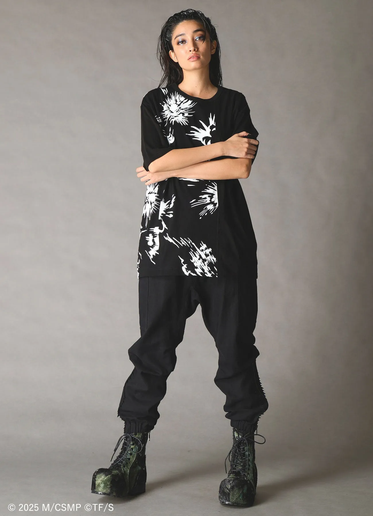 【Pre-Order】Ground Y×CHAINSAW MAN Collaborate Collection EXPLOSION GRAPHIC T-SHIRT【Shipping sequentially from late February 2026】 sold by Yohji Yamamoto product image thumbnail 3