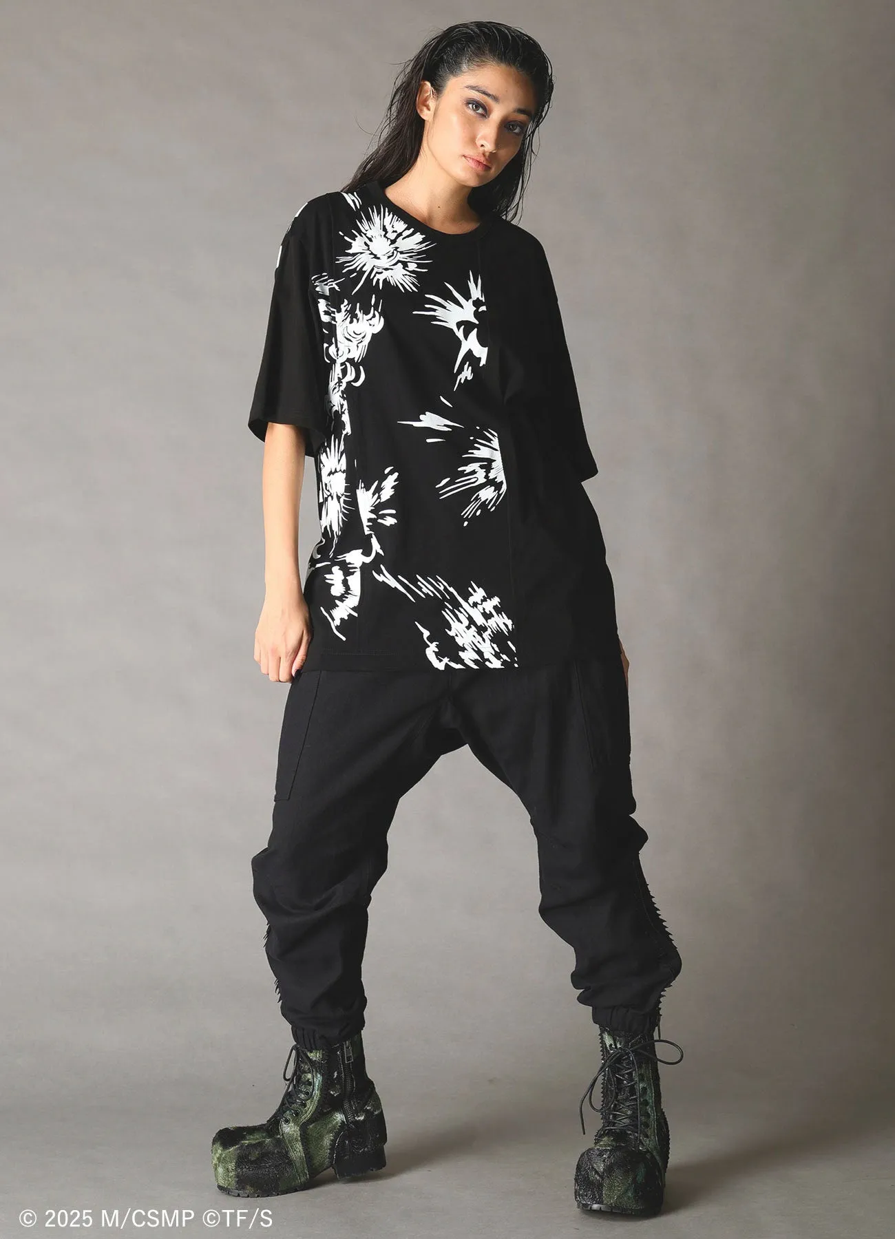 【Pre-Order】Ground Y×CHAINSAW MAN Collaborate Collection EXPLOSION GRAPHIC T-SHIRT【Shipping sequentially from late February 2026】 sold by Yohji Yamamoto product image thumbnail 4