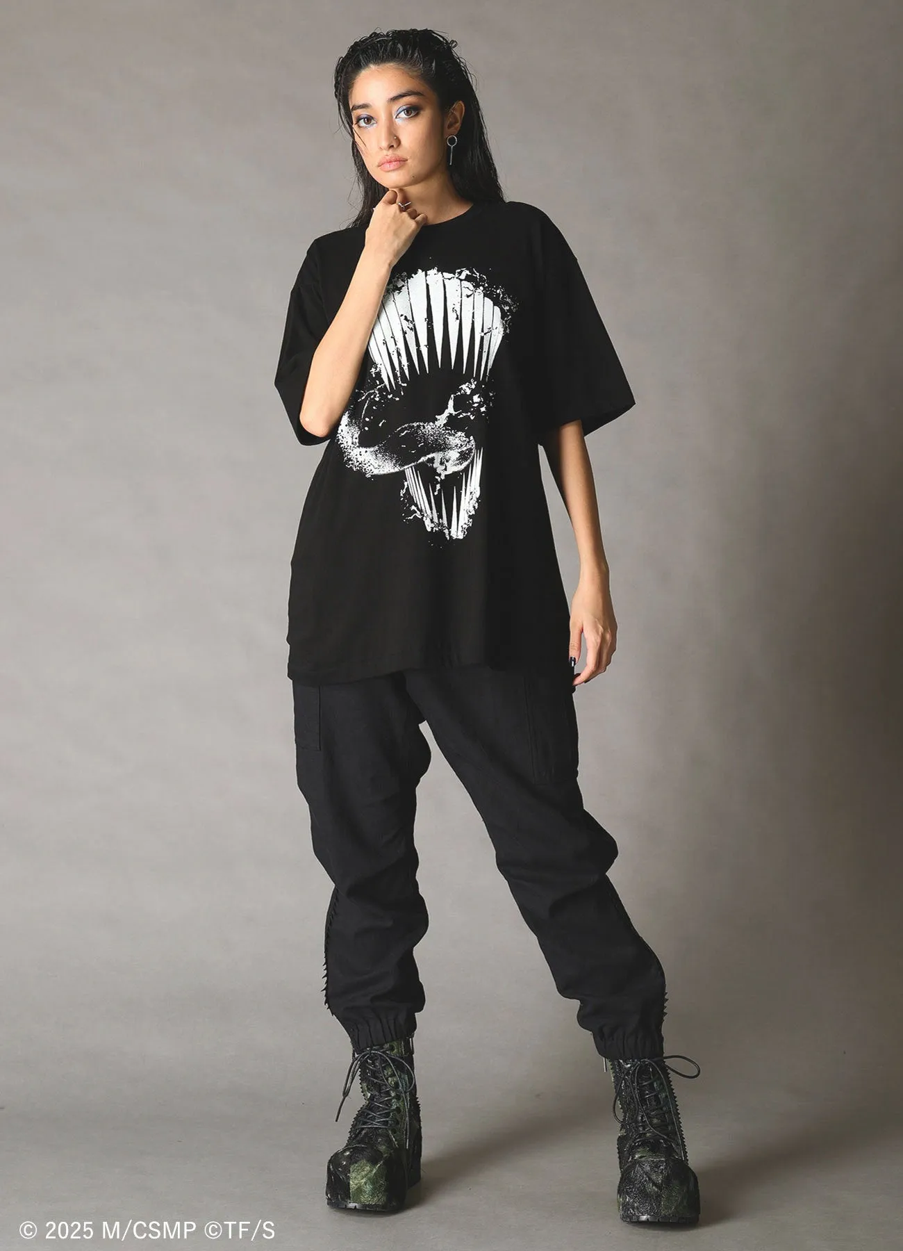 【Pre-Order】Ground Y×CHAINSAW MAN Collaborate Collection CHAINSAW MAN TEETH T-SHIRT【Shipping sequentially from late February 2026】 sold by Yohji Yamamoto product image thumbnail 3