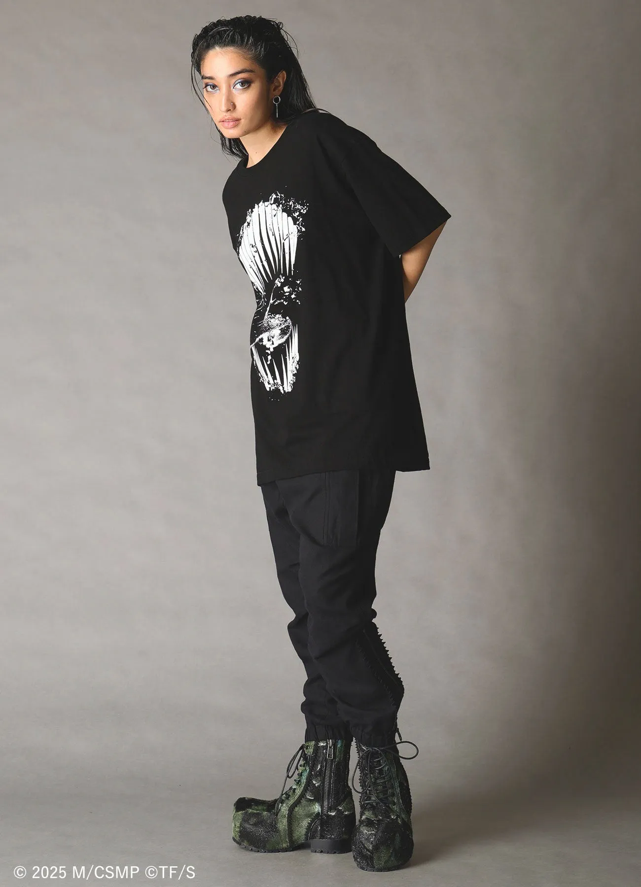 【Pre-Order】Ground Y×CHAINSAW MAN Collaborate Collection CHAINSAW MAN TEETH T-SHIRT【Shipping sequentially from late February 2026】 sold by Yohji Yamamoto product image thumbnail 2