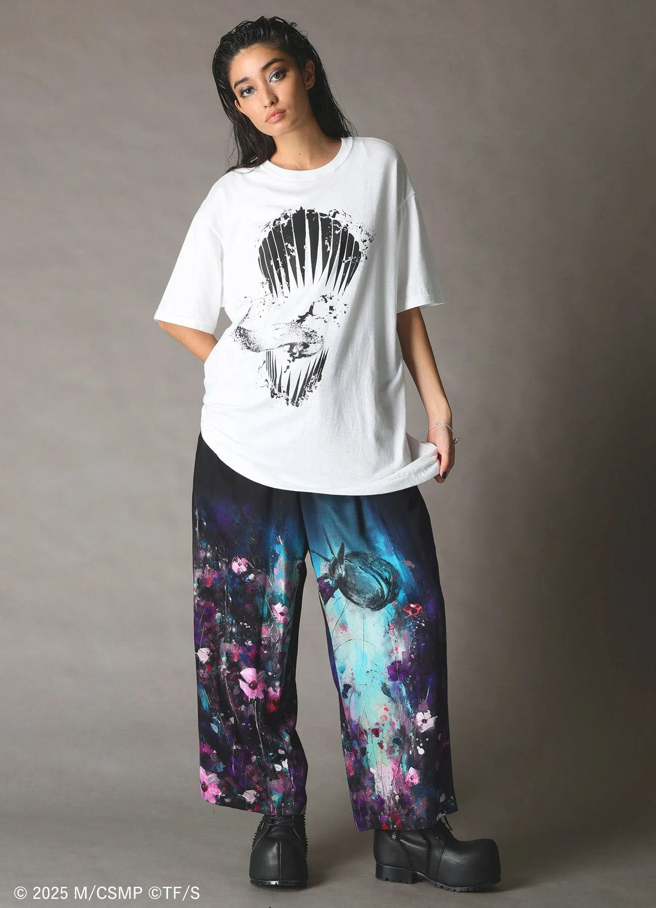 【Pre-Order】Ground Y×CHAINSAW MAN Collaborate Collection CHAINSAW MAN TEETH T-SHIRT【Shipping sequentially from late February 2026】 sold by Yohji Yamamoto product image thumbnail 2