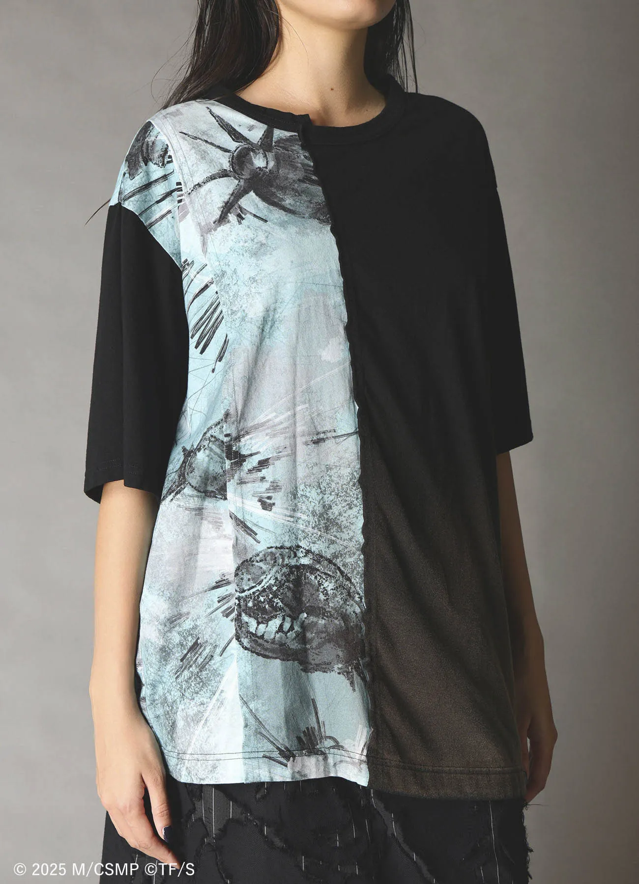 【Pre-Order】Ground Y×CHAINSAW MAN Collaborate Collection BOMB AND REZE SWICHING T-SHIRT【Shipping sequentially from late February 2026】 sold by Yohji Yamamoto product image thumbnail 5