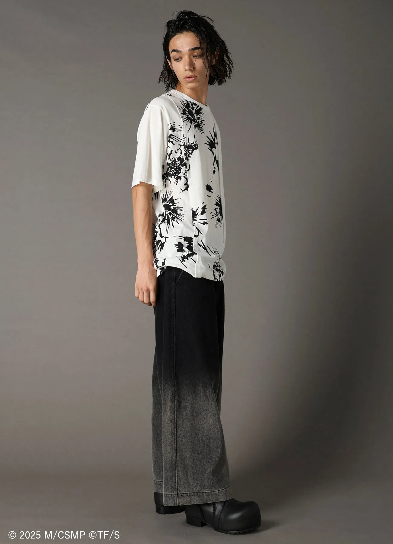 【Pre-Order】Ground Y×CHAINSAW MAN Collaborate Collection EXPLOSION GRAPHIC T-SHIRT【Shipping sequentially from late February 2026】 sold by Yohji Yamamoto product image thumbnail 3