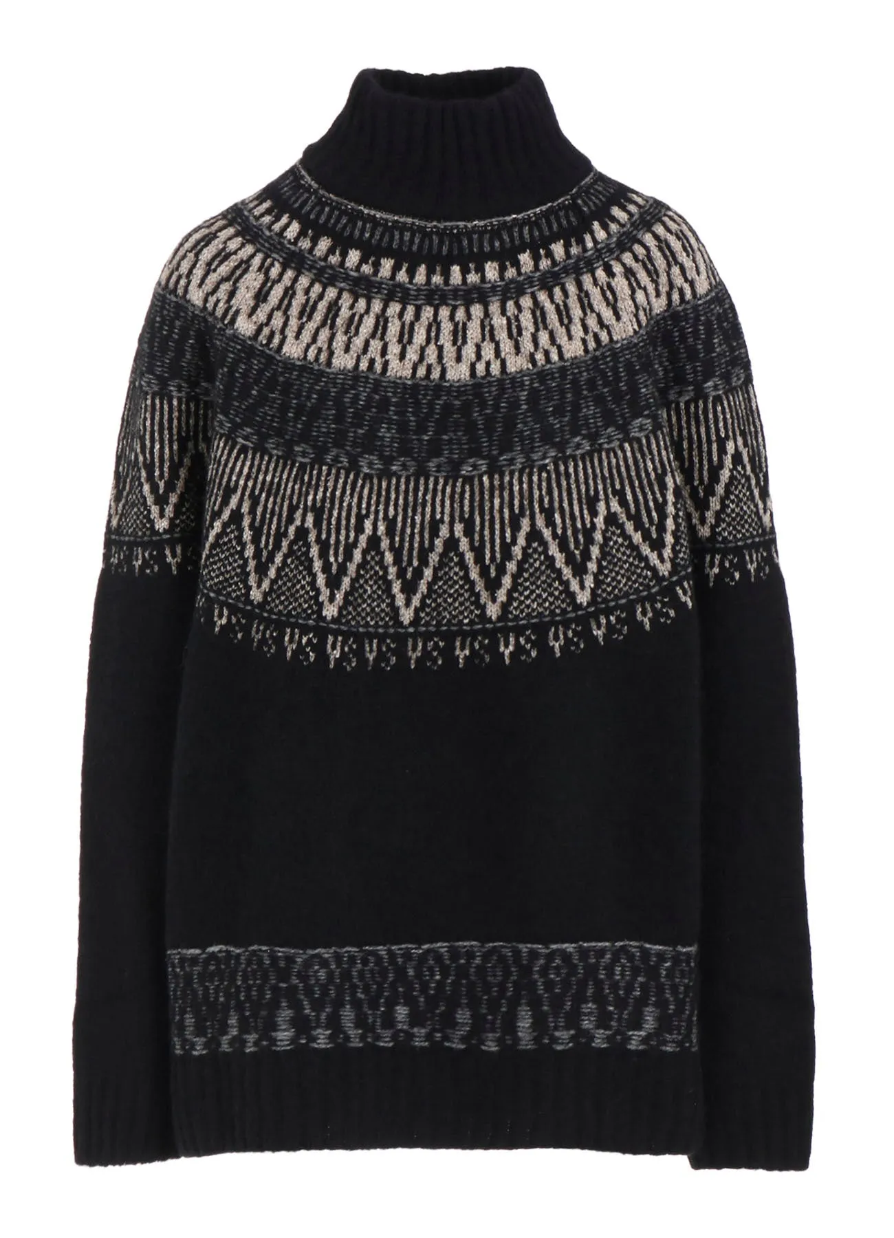 NORDIC DESIGN HIGH NECK KNIT PULLOVER sold by Yohji Yamamoto product image thumbnail 2