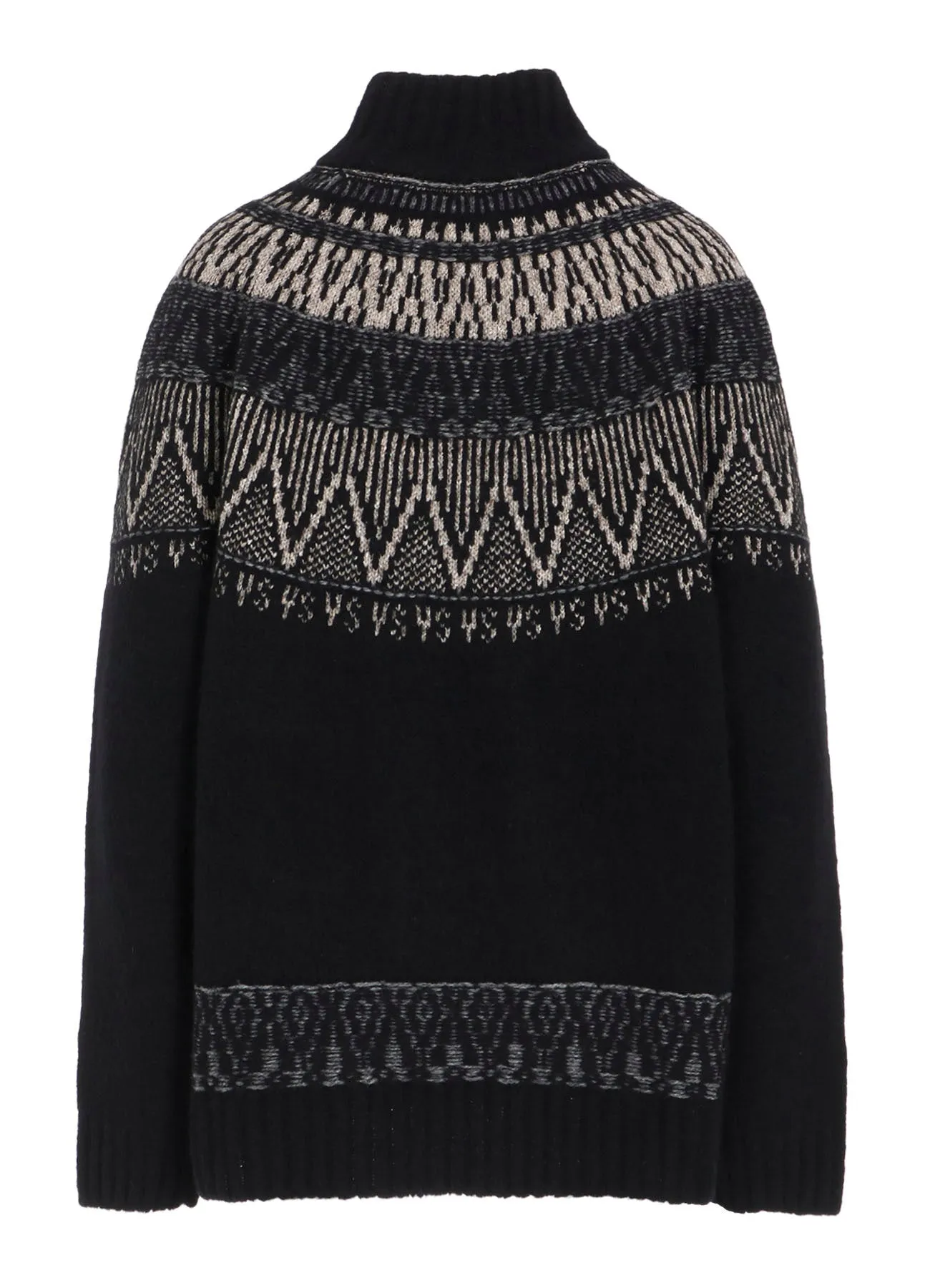 NORDIC DESIGN HIGH NECK KNIT PULLOVER sold by Yohji Yamamoto product image thumbnail 3