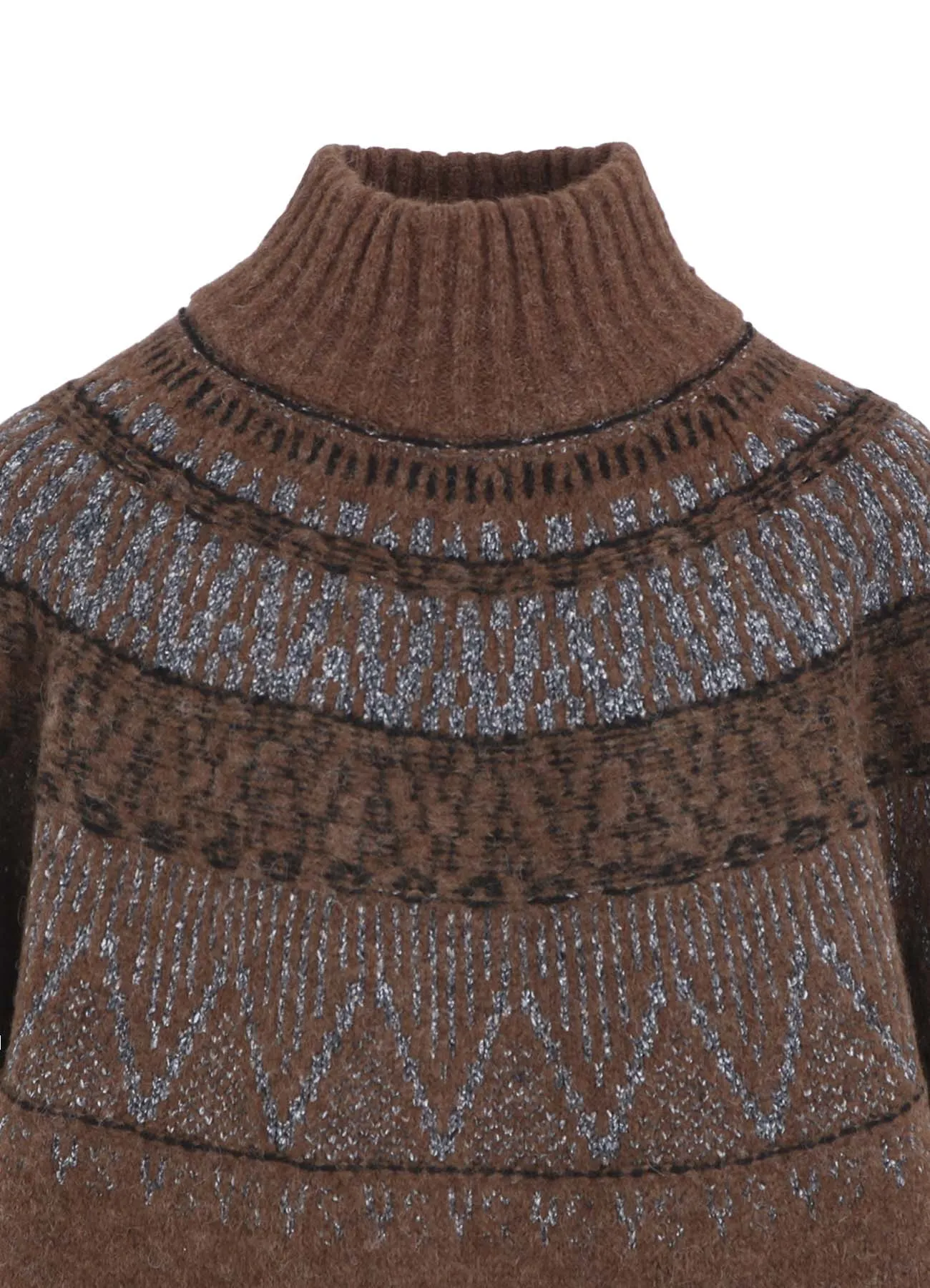 NORDIC DESIGN HIGH NECK KNIT PULLOVER sold by Yohji Yamamoto product image thumbnail 5