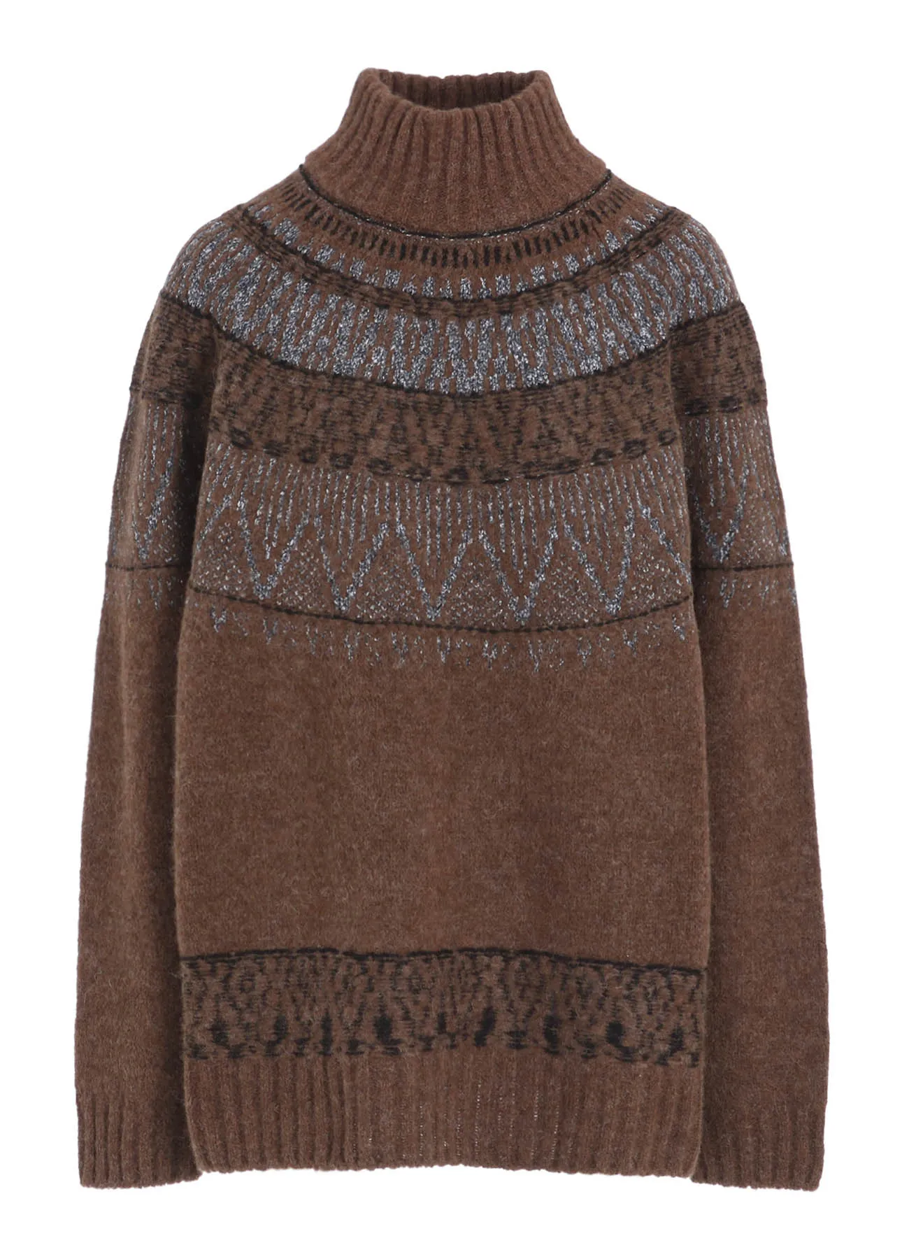 NORDIC DESIGN HIGH NECK KNIT PULLOVER sold by Yohji Yamamoto product image thumbnail 2