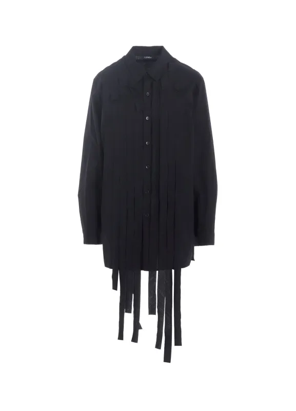 100/2 BROAD COTTON SHIRT WITH TAPE sold by Yohji Yamamoto