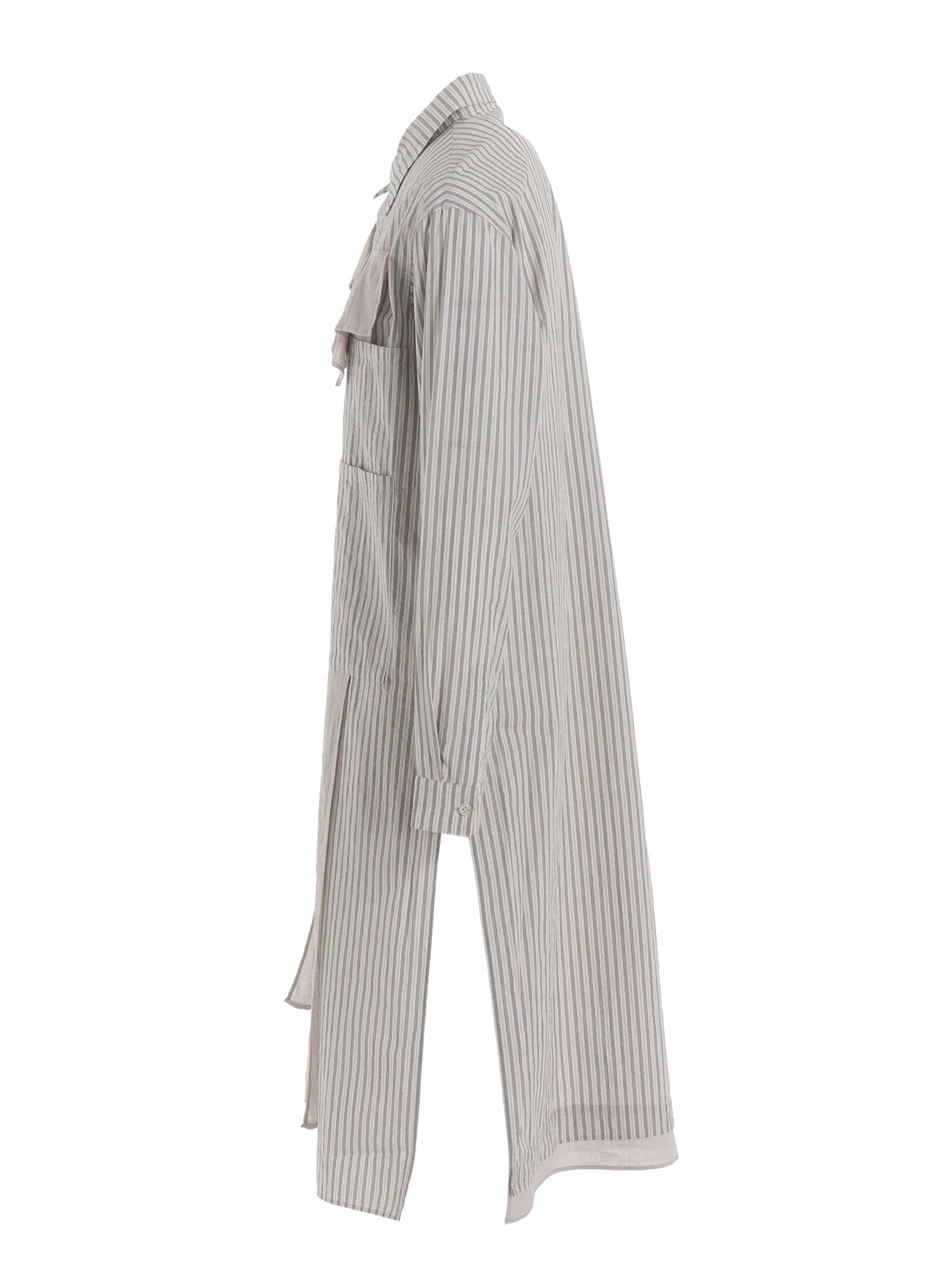 STRIPE LAYERED LONG SHIRT sold by Yohji Yamamoto product image thumbnail 3