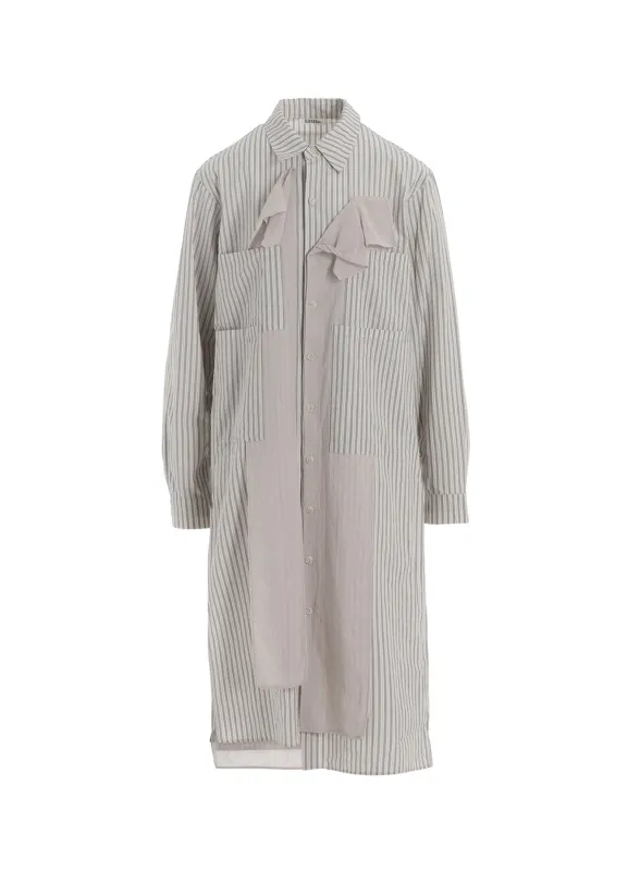 STRIPE LAYERED LONG SHIRT sold by Yohji Yamamoto