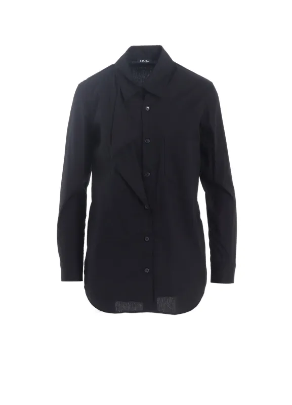 100/2 BROAD COTTON LAYERED SHIRT sold by Yohji Yamamoto