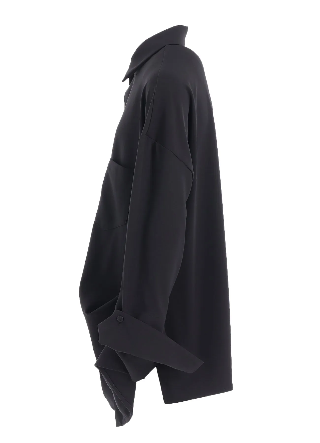DOUBLE SATIN DRAPE SLEEVE DRESS B sold by Yohji Yamamoto product image thumbnail 3