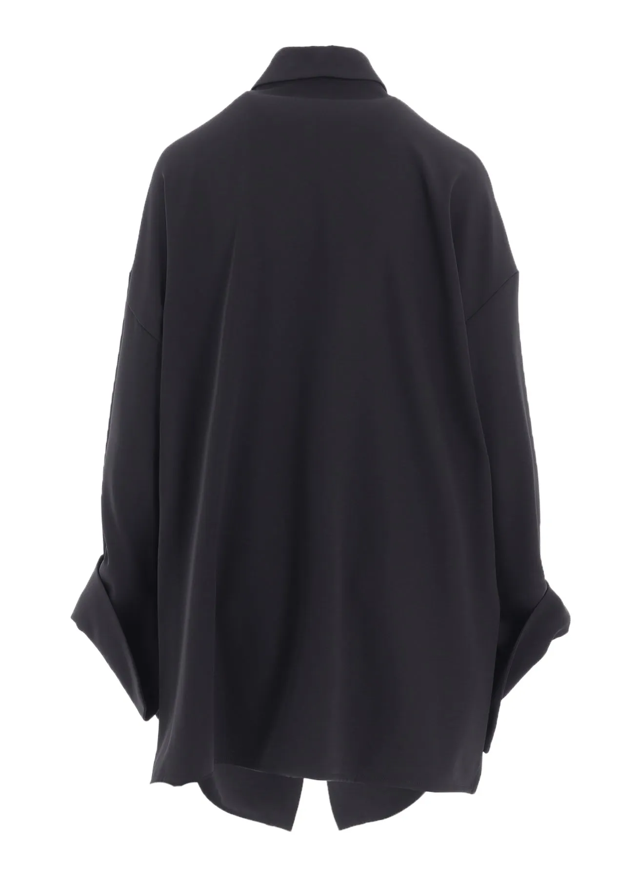 DOUBLE SATIN DRAPE SLEEVE DRESS B sold by Yohji Yamamoto product image thumbnail 4