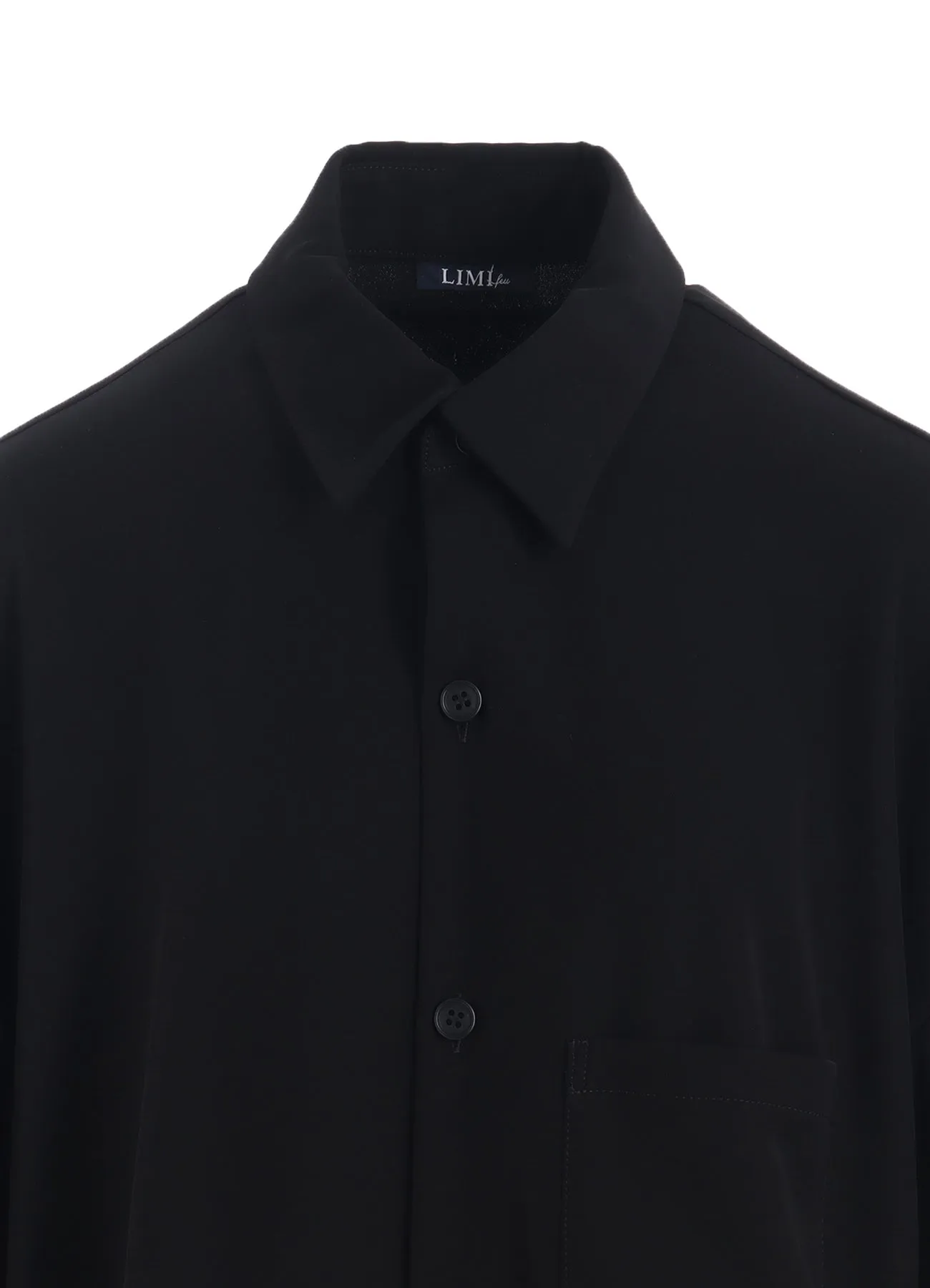 DOUBLE SATIN DRAPE SLEEVE DRESS A sold by Yohji Yamamoto product image thumbnail 5