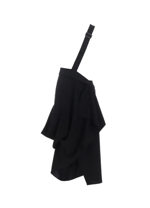 DOUBLE SATIN SQUARE SKIRT A sold by Yohji Yamamoto