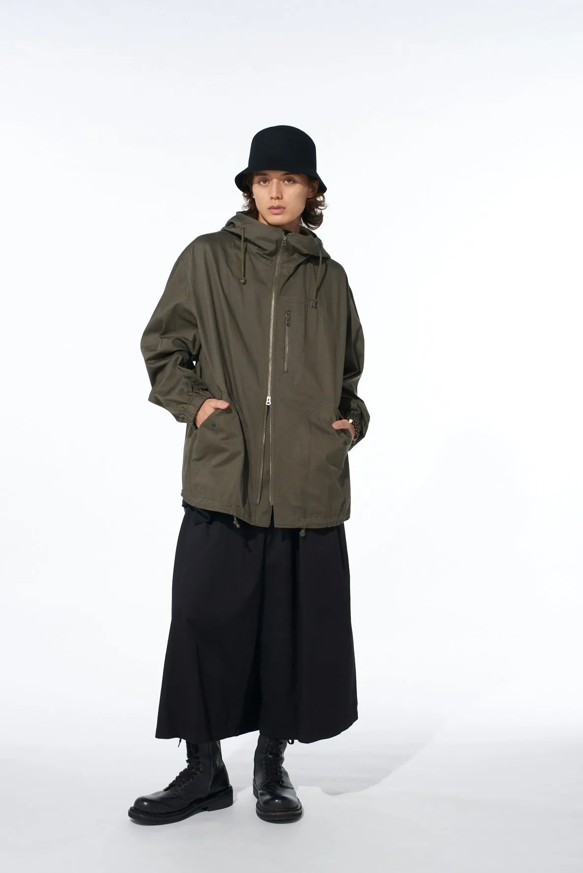 COTTON TWILL CARGO CULOTTE PANTS sold by Yohji Yamamoto product image thumbnail 2