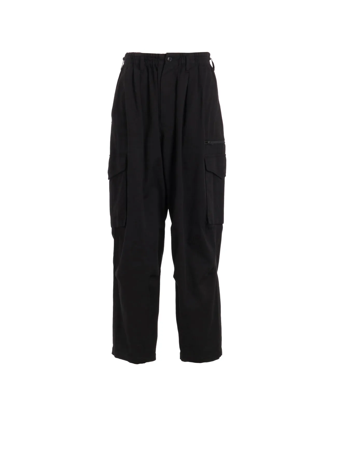 COTTON TWILL KNEE TUCK CARGO PANTS sold by Yohji Yamamoto