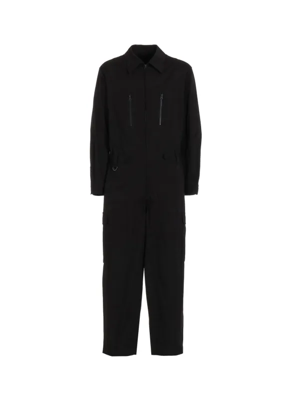 COTTON TWILL 6-POCKET ZIP-UP JUMPSUIT sold by Yohji Yamamoto
