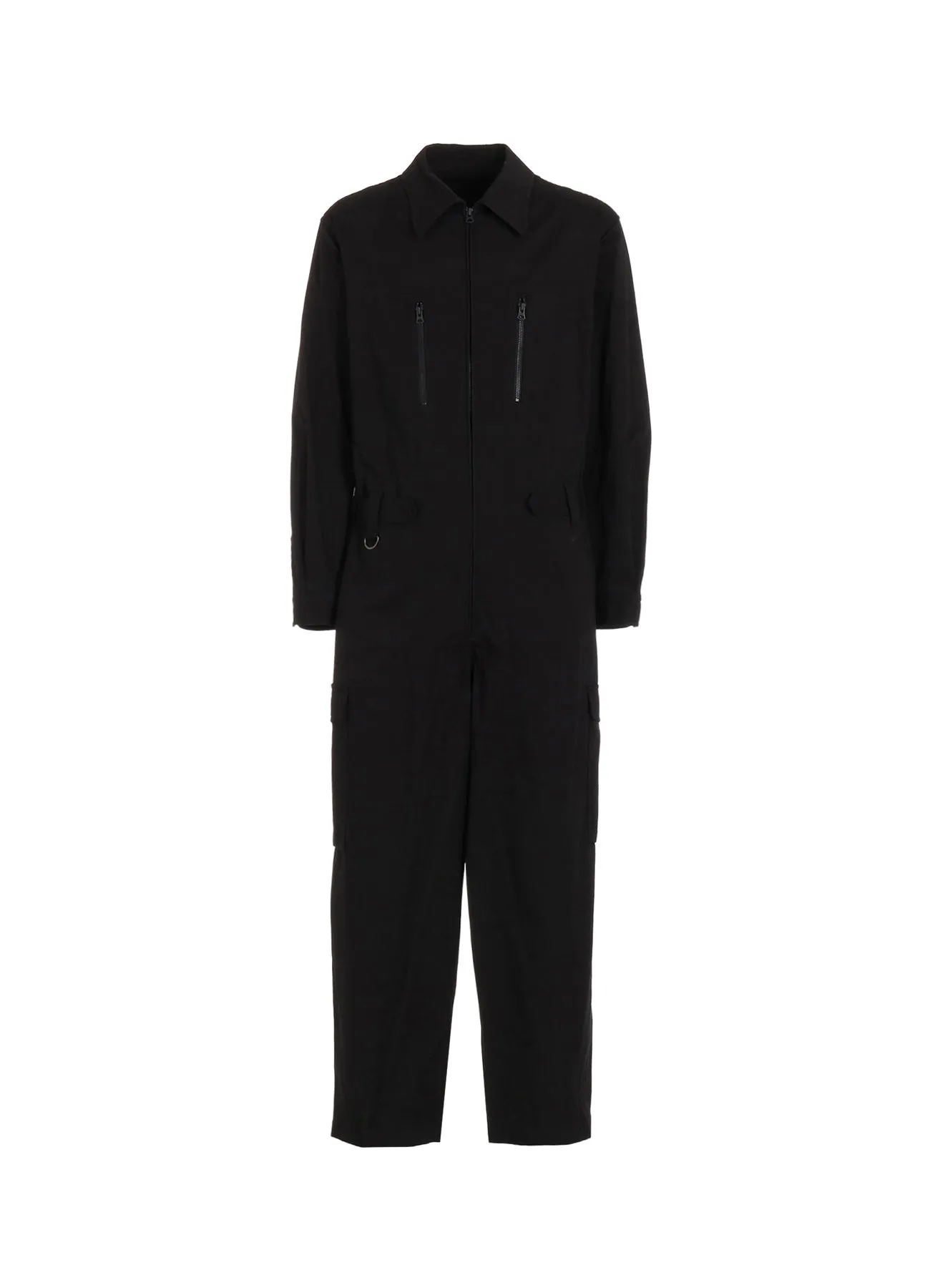 COTTON TWILL 6-POCKET ZIP-UP JUMPSUIT sold by Yohji Yamamoto