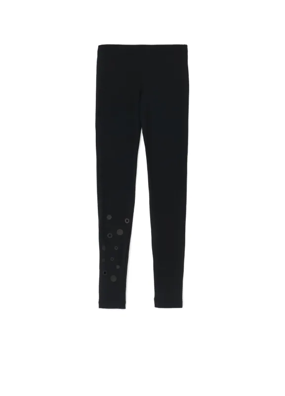 LEATHER DOT JERSEY LEGGINGS made by Yohji Yamamoto