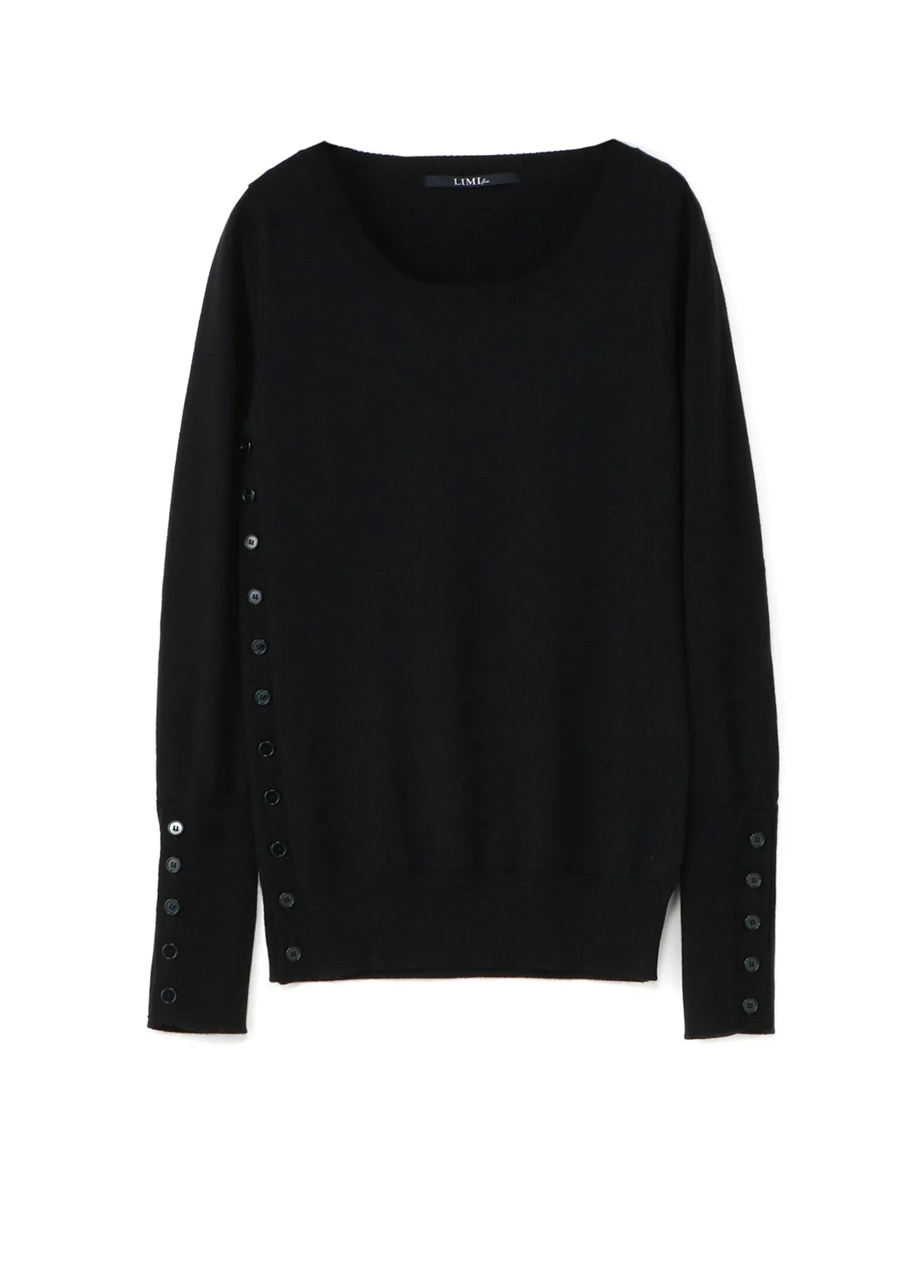 STANDARD SOFT WOOL WASHABLE PLAIN STITCH SIDE SWEATER sold by Yohji Yamamoto