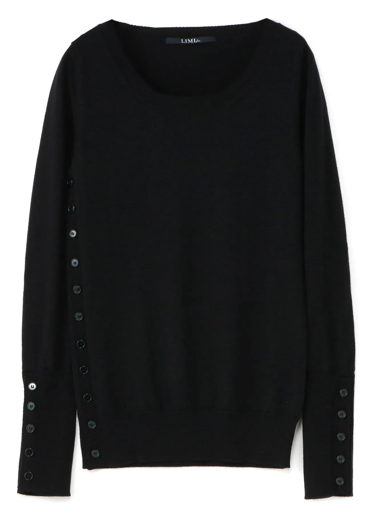 STANDARD SOFT WOOL WASHABLE PLAIN STITCH SIDE SWEATER sold by Yohji Yamamoto product image thumbnail 2