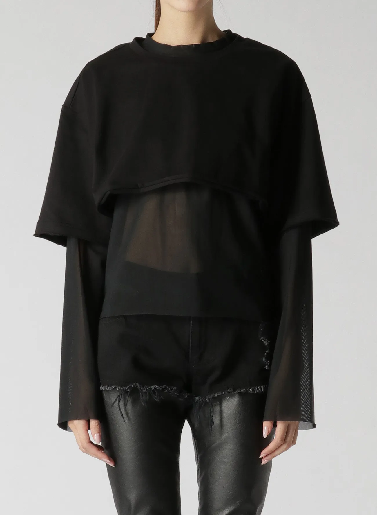 MULTIPLE LAYER LONG TEE sold by Yohji Yamamoto product image thumbnail 4