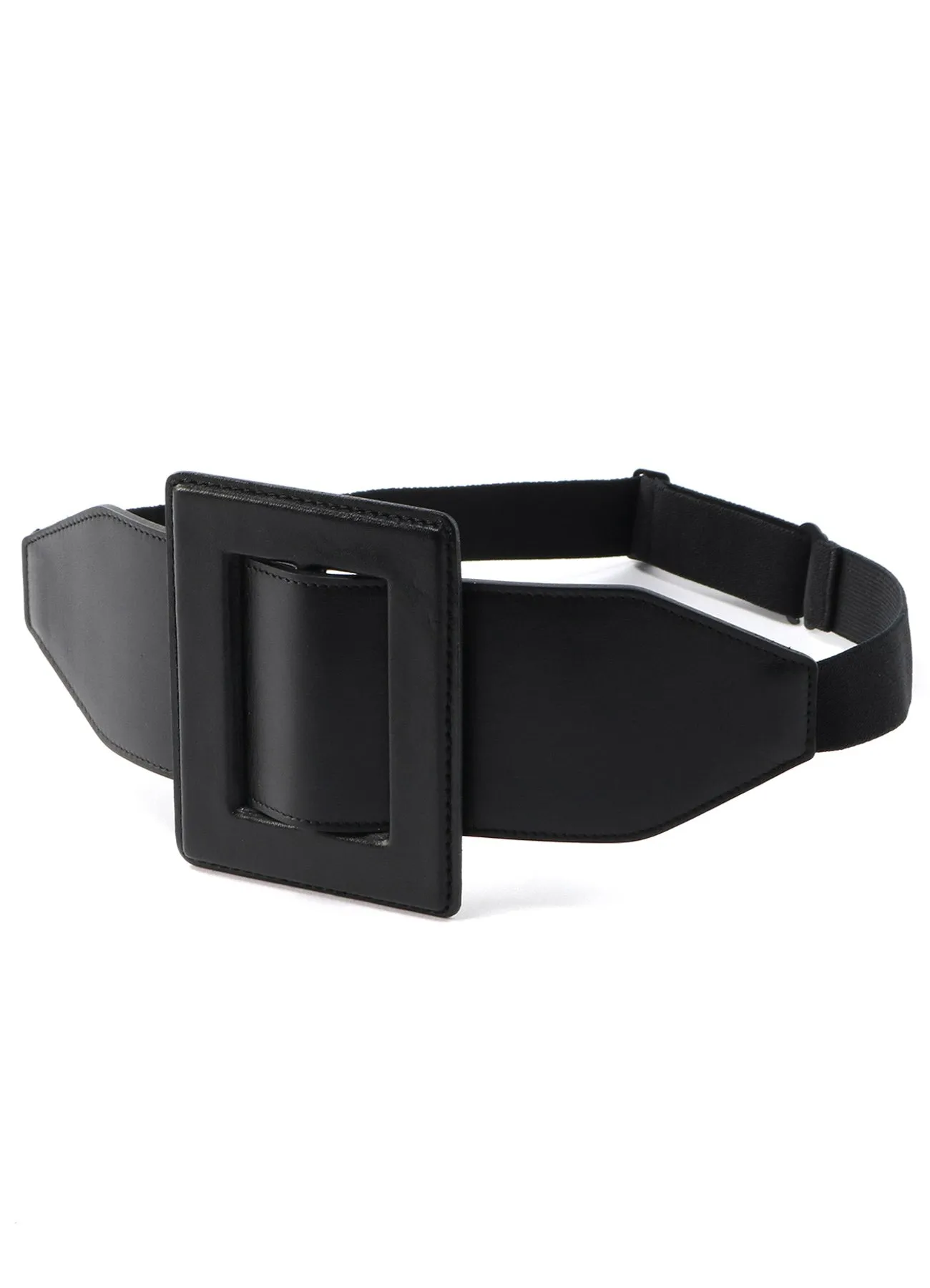 OILED SMOOTH LEATHER BUCKLE BELT sold by Yohji Yamamoto product image thumbnail 2