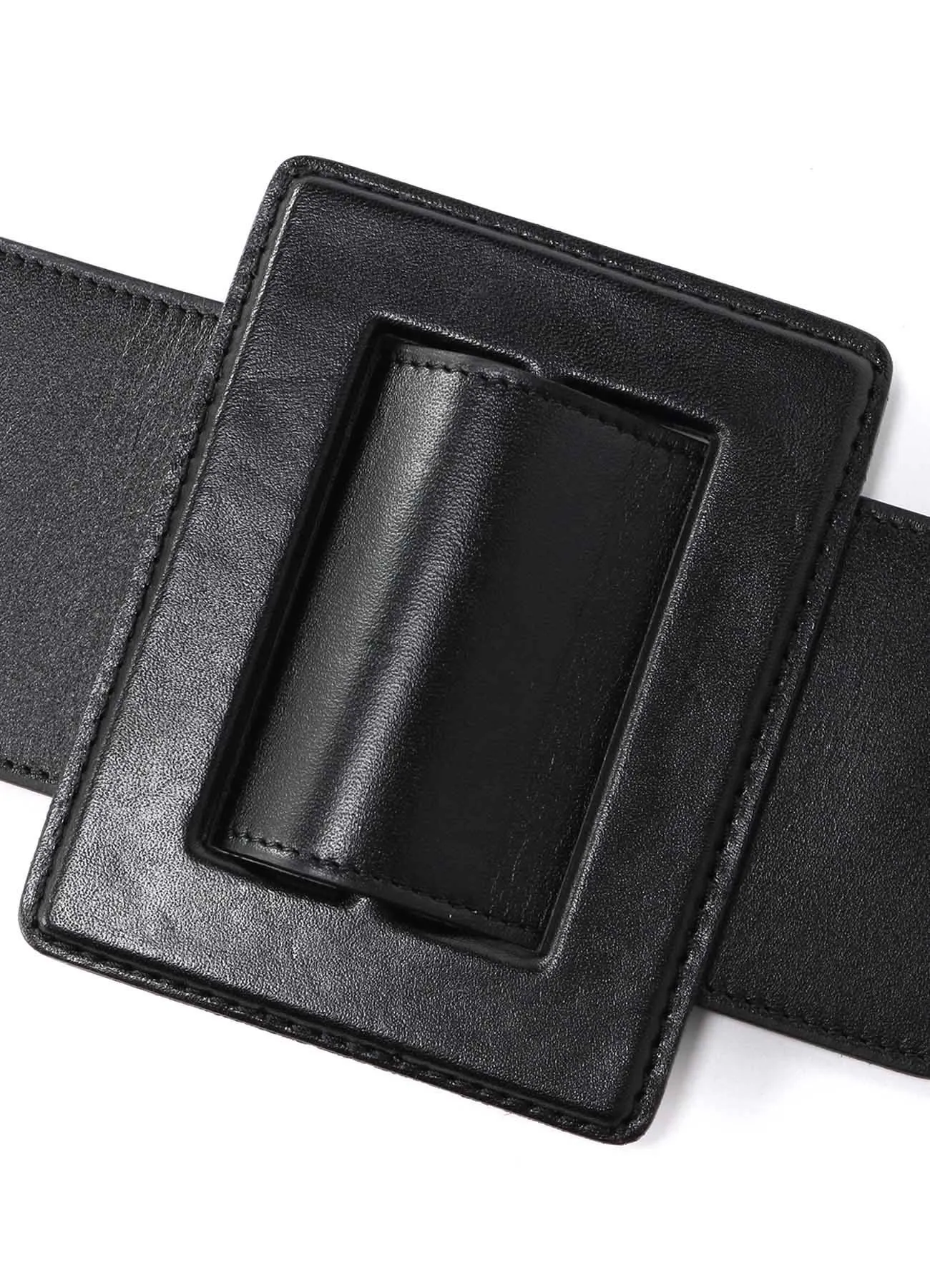OILED SMOOTH LEATHER BUCKLE BELT sold by Yohji Yamamoto product image thumbnail 4