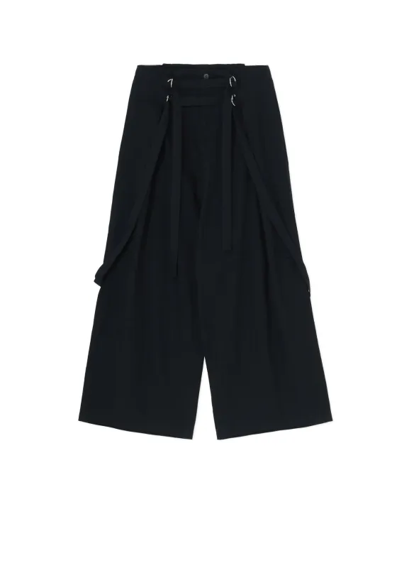 6oz DENIM HANGING STRAP WIDE PANTS made by Yohji Yamamoto