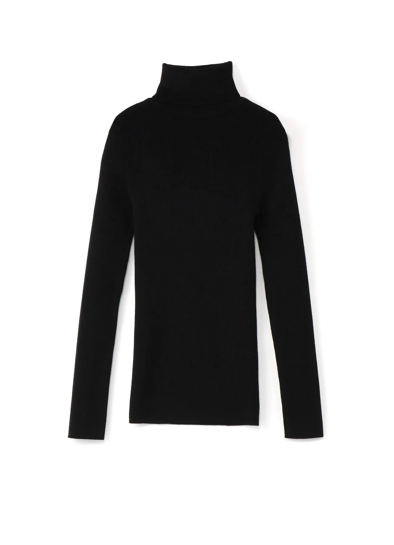 STANDARD WOOL PLAIN SIDE STITCH WASHABLE SHORT TURTLE NECK KNIT sold by Yohji Yamamoto