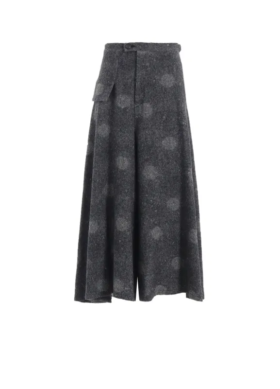 WOOL SHADOW DOT FLARE PANTS sold by Yohji Yamamoto